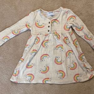 Old Navy long sleeve rainbow dress sz 4T